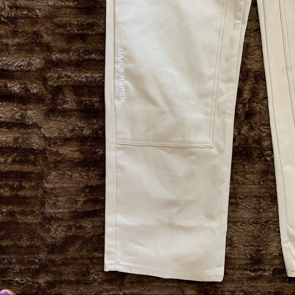 Daily Paper Rework Pants Color Beige Size Large - Picture 7 of 12